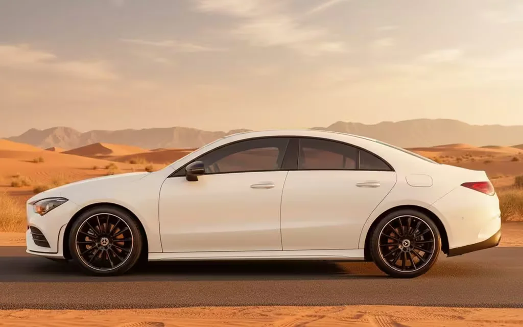 Mercedes Cla250 2023 White side profile