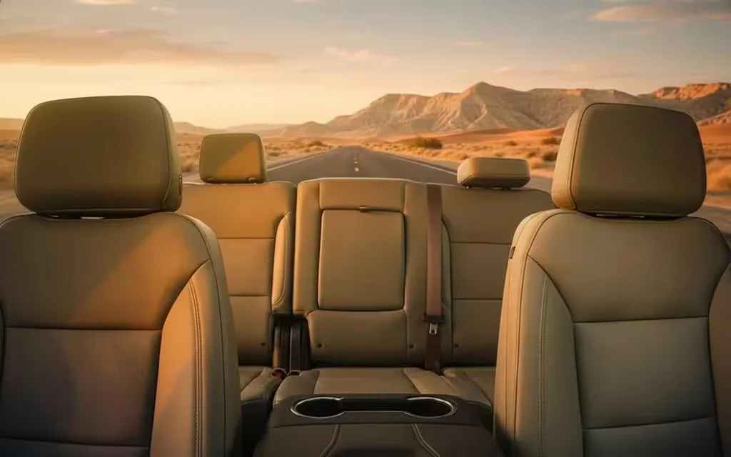 Chevrolet Tahoe 2023 leather seats and cabin – rental in Dubai