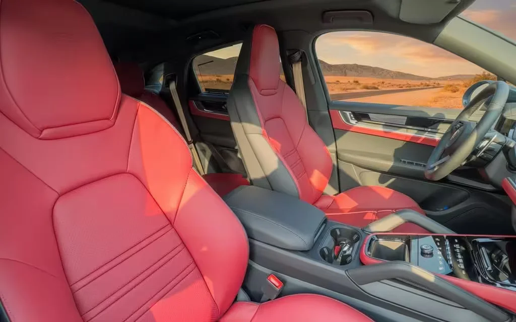 Porsche Cayenne 2024 interior view showing trim – rental in Dubai