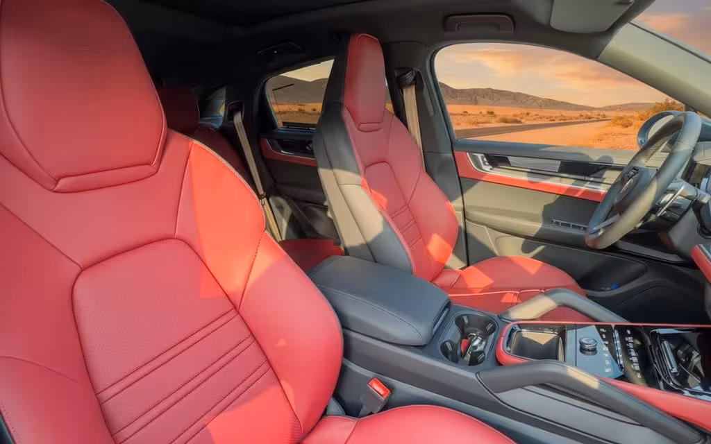 Porsche Cayenne 2024 interior view showing trim – rental in Dubai