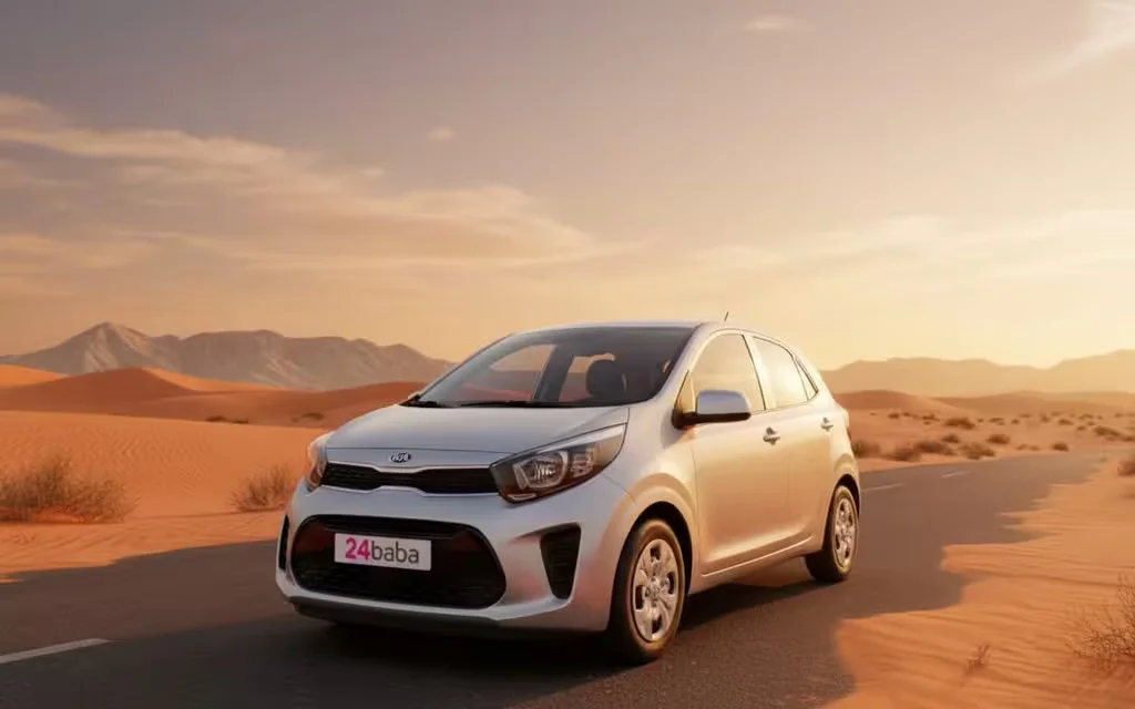 Kia Picanto 2020 Silver front view with headlights
