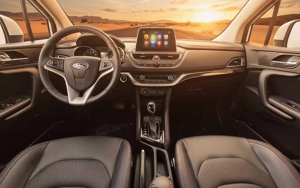 Jac S3 2023 interior view showing trim – rental in Dubai