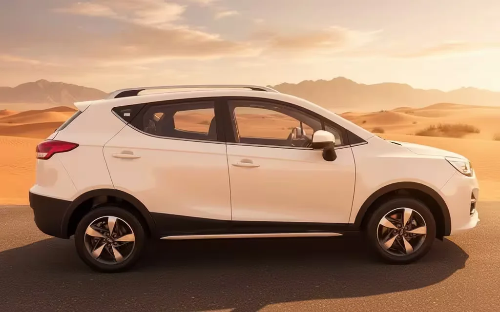 Jac S3 2023 White side profile – rental in Dubai