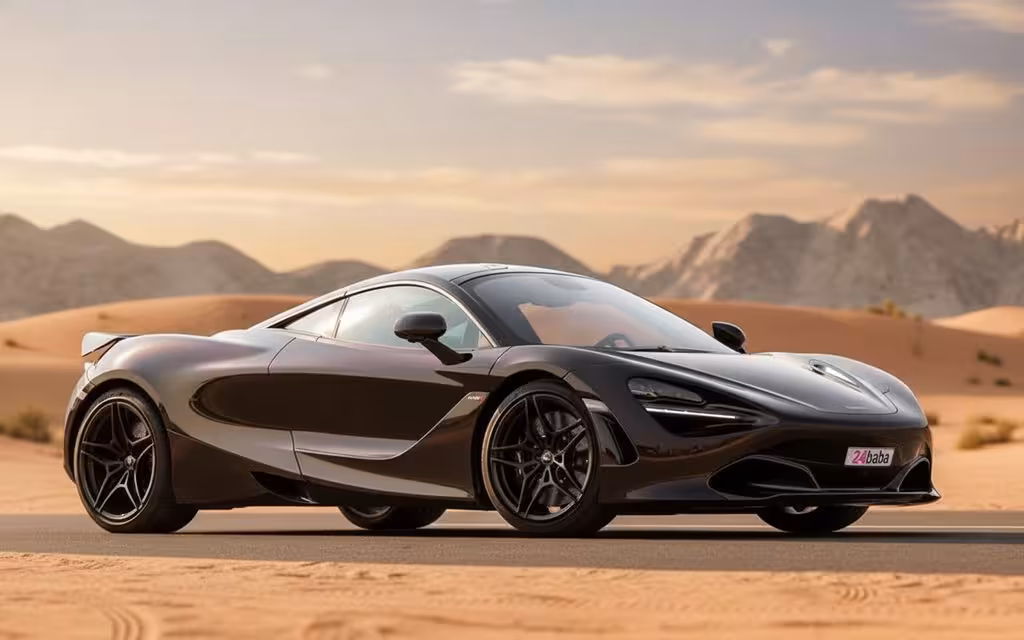 Mclaren 720S 2022 Brown side profile – rental in Dubai