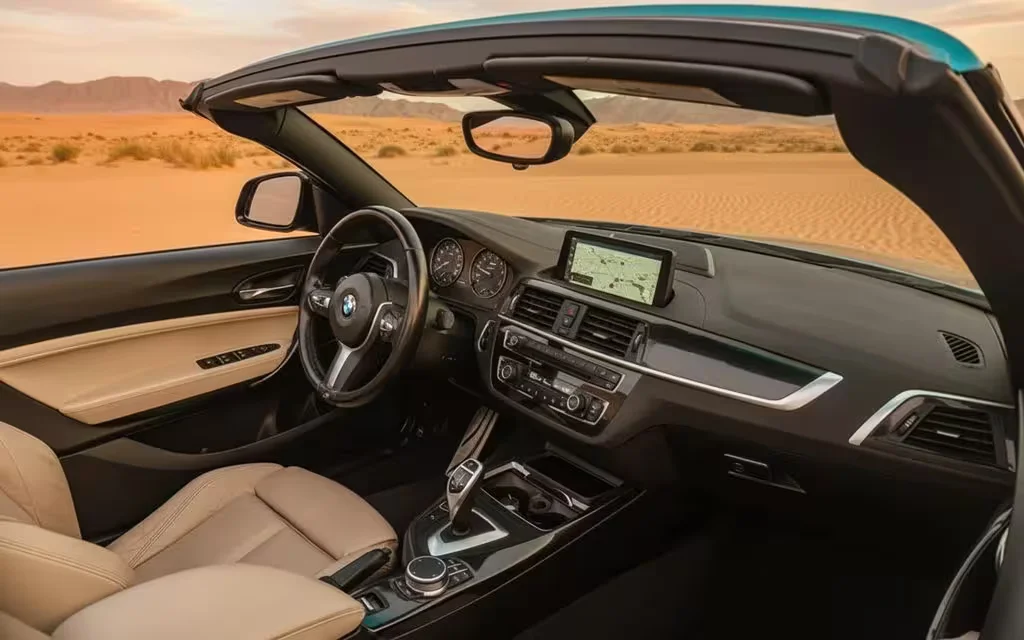 Bmw 240 2021 dashboard and infotainment – rental in Dubai