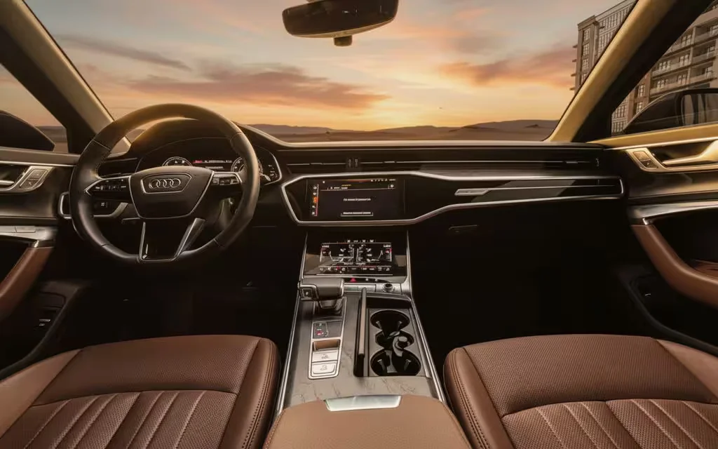Audi A6 2021 dashboard and infotainment