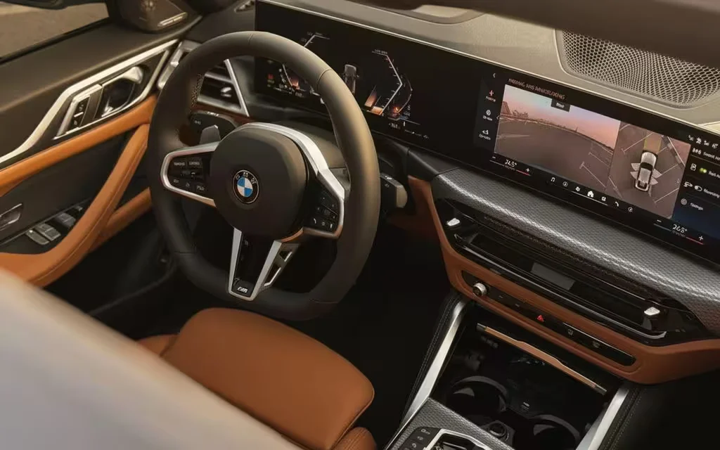 Bmw 420 2025 interior view showing trim – rental in Dubai