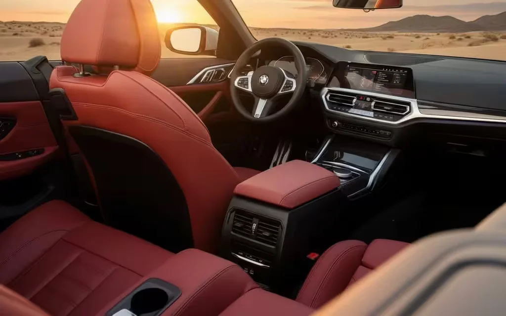 Bmw 420 2023 interior view showing trim – rental in Dubai
