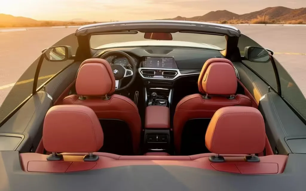 Bmw 420 2023 interior view showing trim – rental in Dubai