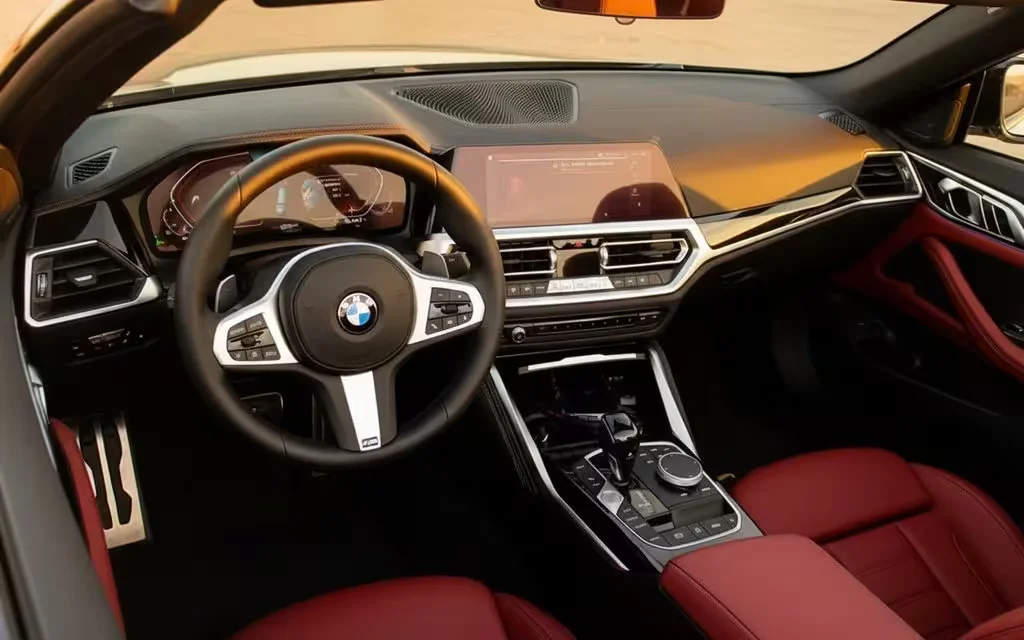 Bmw 420 2023 dashboard and infotainment – rental in Dubai