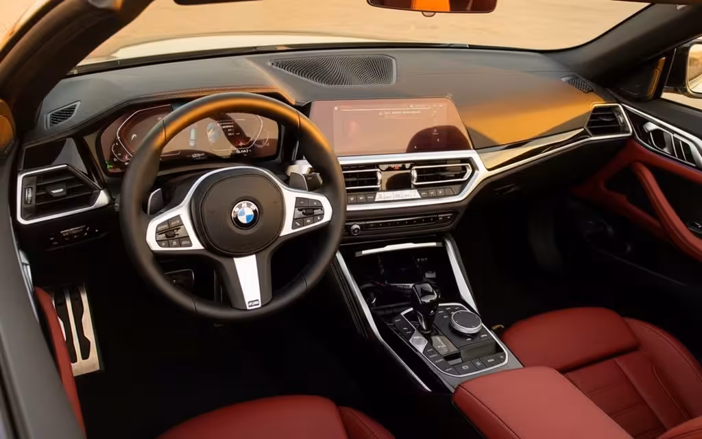 Bmw 420 2023 dashboard and infotainment – rental in Dubai