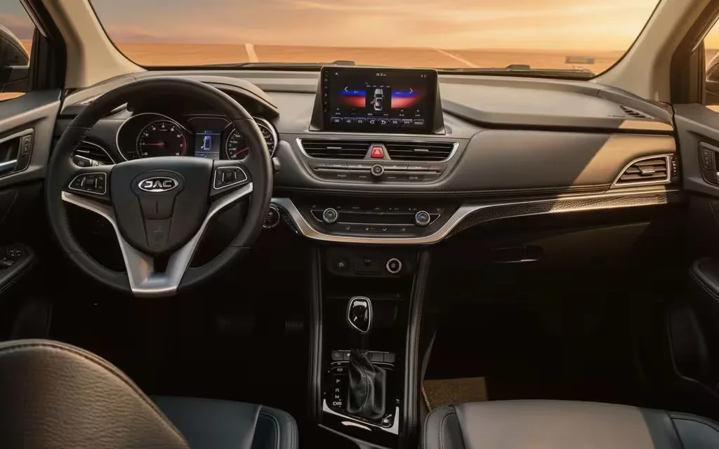 Jac S3 2024 dashboard and infotainment – rental in Dubai
