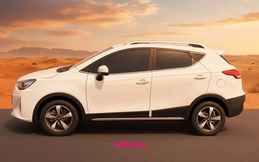 Jac S3 2024 White side profile – rental in Dubai