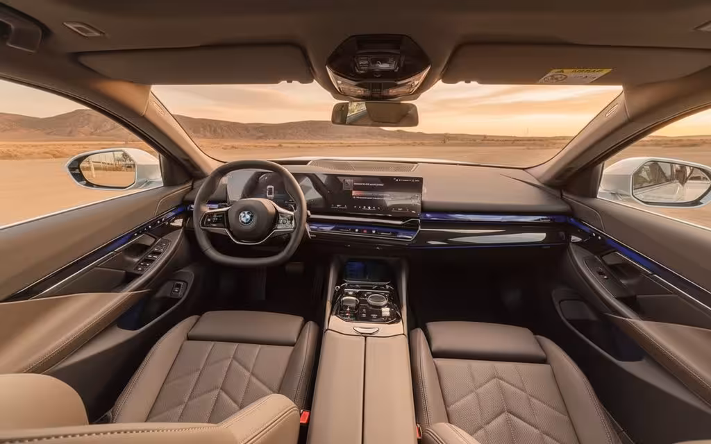 Bmw 520 2024 dashboard and infotainment – rental in Dubai