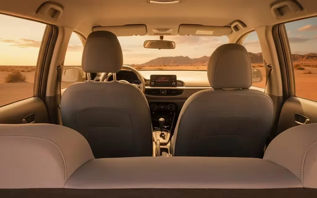 Kia Picanto 2025 leather seats and cabin