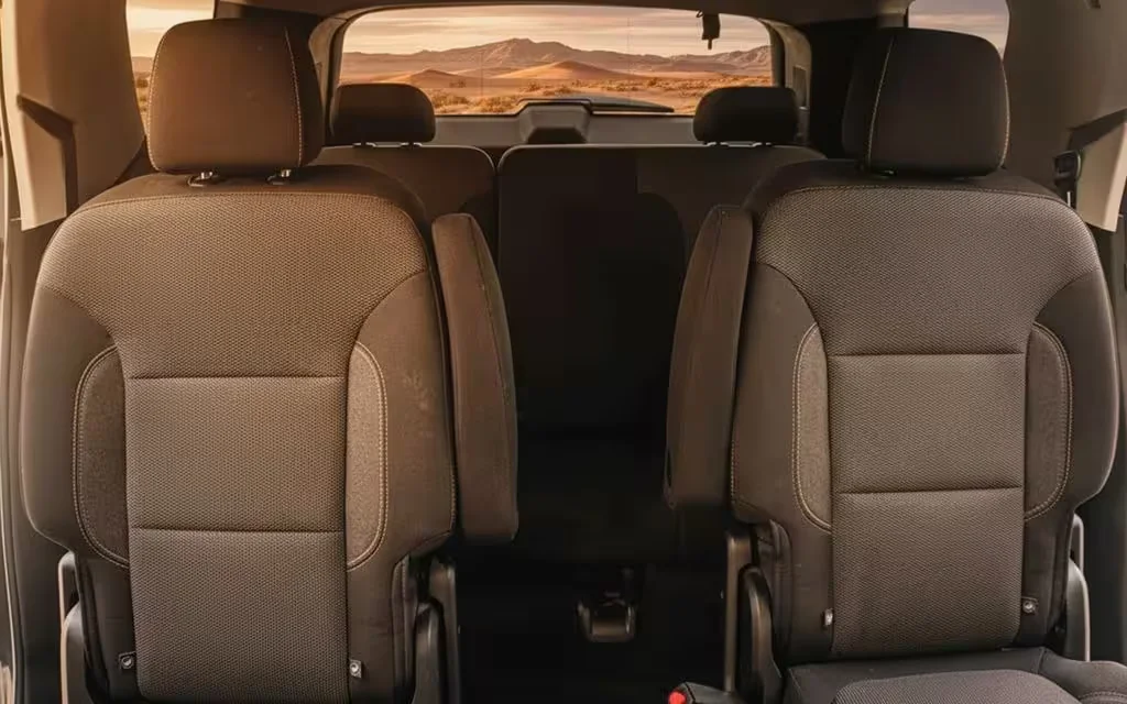 Chevrolet Traverse 2021 leather seats and cabin – rental in Dubai