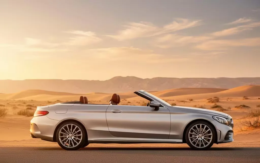 Mercedes C300 2020 Silver side profile