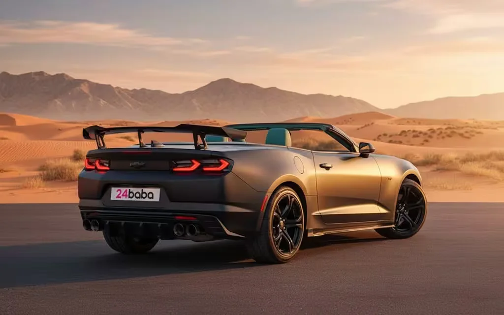 Chevrolet Camaro 2020 Black parked outdoor scene