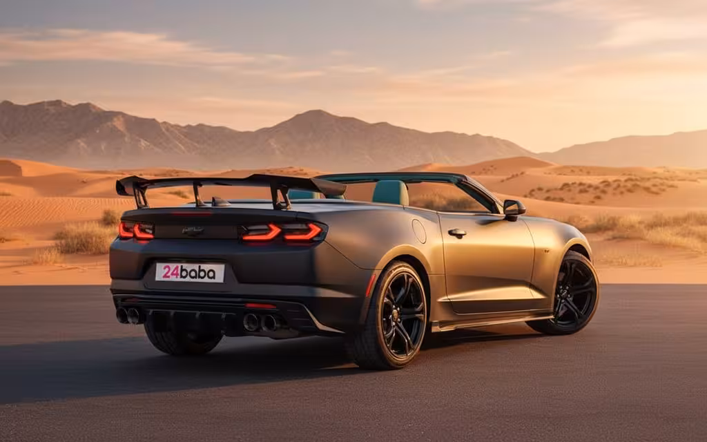 Chevrolet Camaro 2020 Black parked outdoor scene