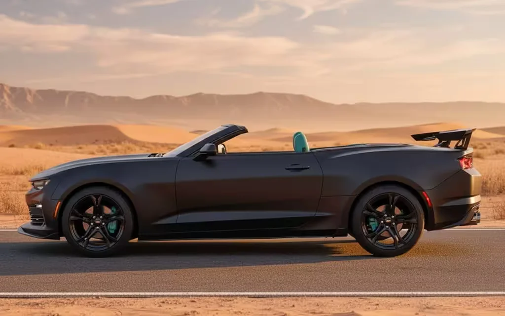 Chevrolet Camaro 2020 Black side profile