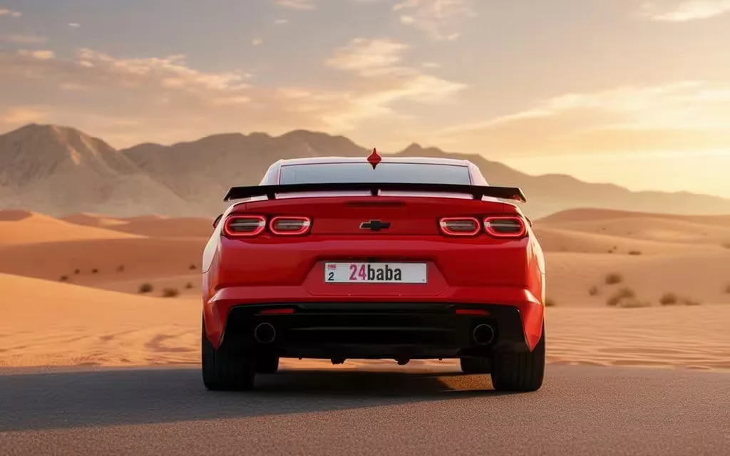 Chevrolet Camaro 2022 Red rear view showing taillights