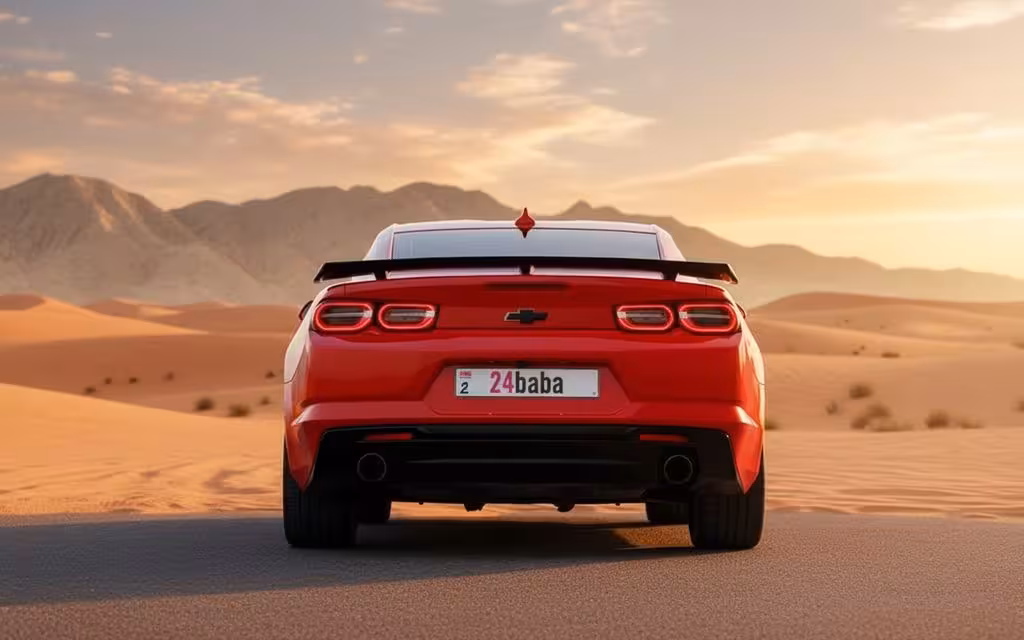 Chevrolet Camaro 2022 Red rear view showing taillights