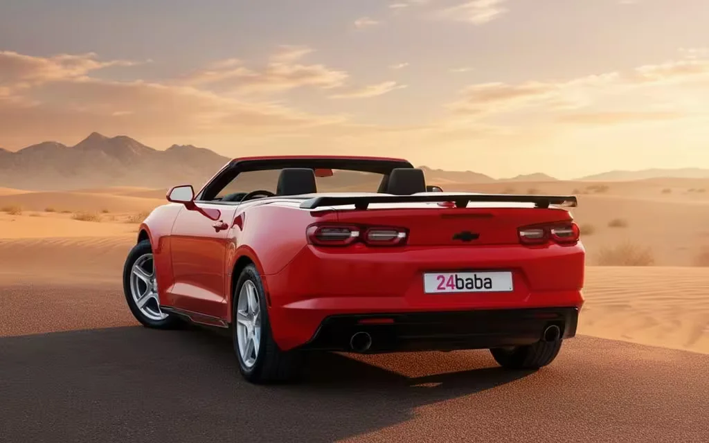 Chevrolet Camaro 2022 Red rear view showing taillights