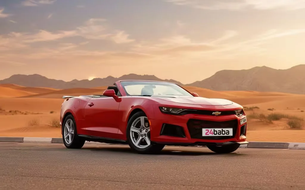 Chevrolet Camaro 2022 Red parked outdoor scene