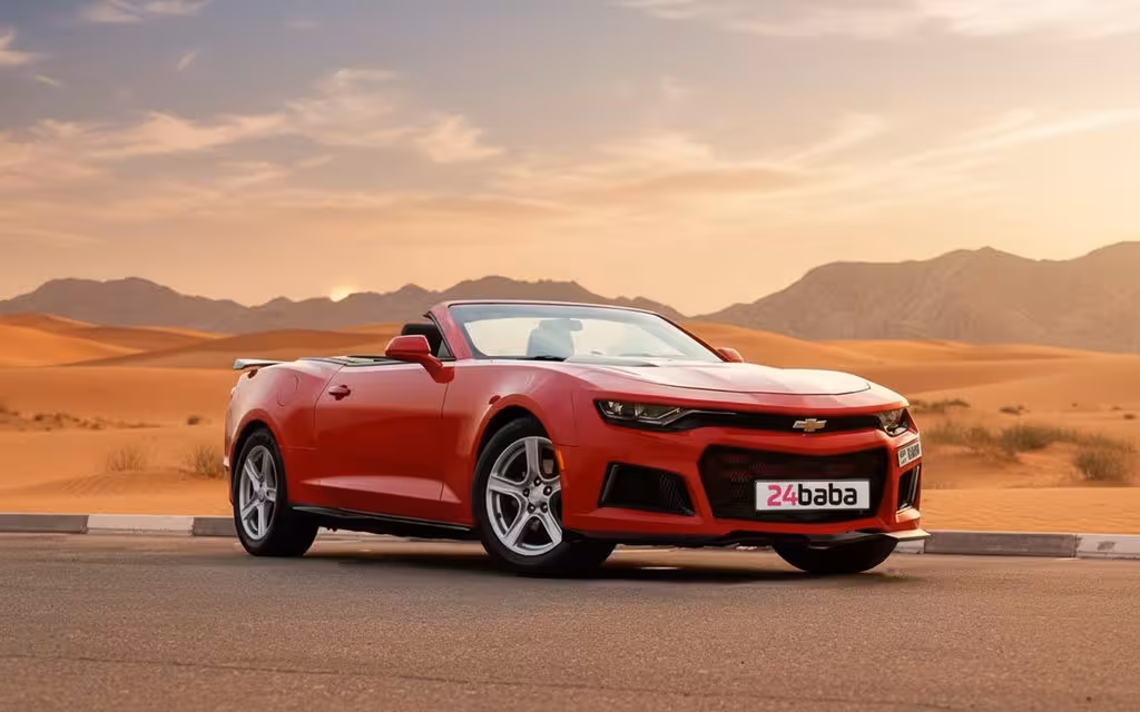 Chevrolet Camaro 2022 Red parked outdoor scene