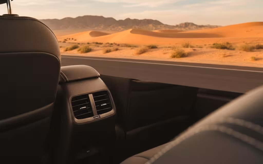 Chevrolet Captiva 2025 interior view showing trim – rental in Dubai