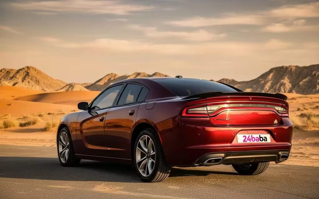 Dodge Charger 2021 Red rear view showing taillights
