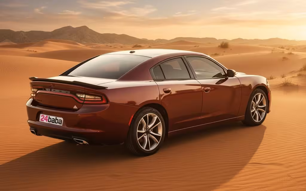 Dodge Charger 2021 Red parked outdoor scene