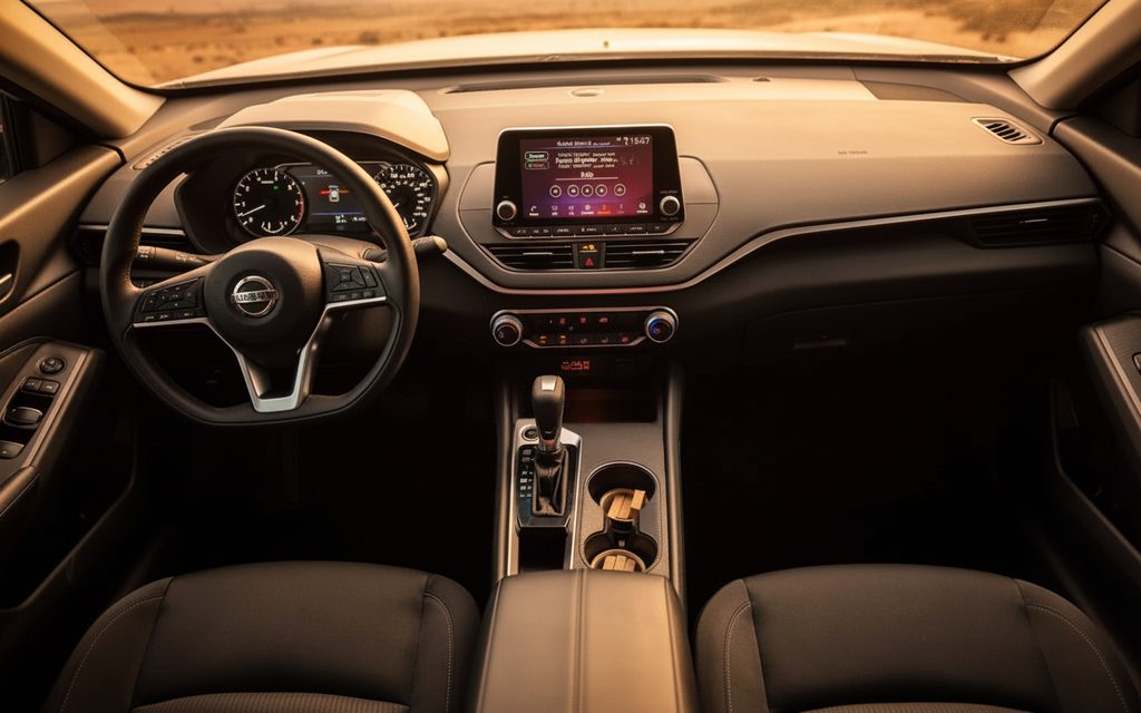 Nissan Altima 2022 interior view showing trim