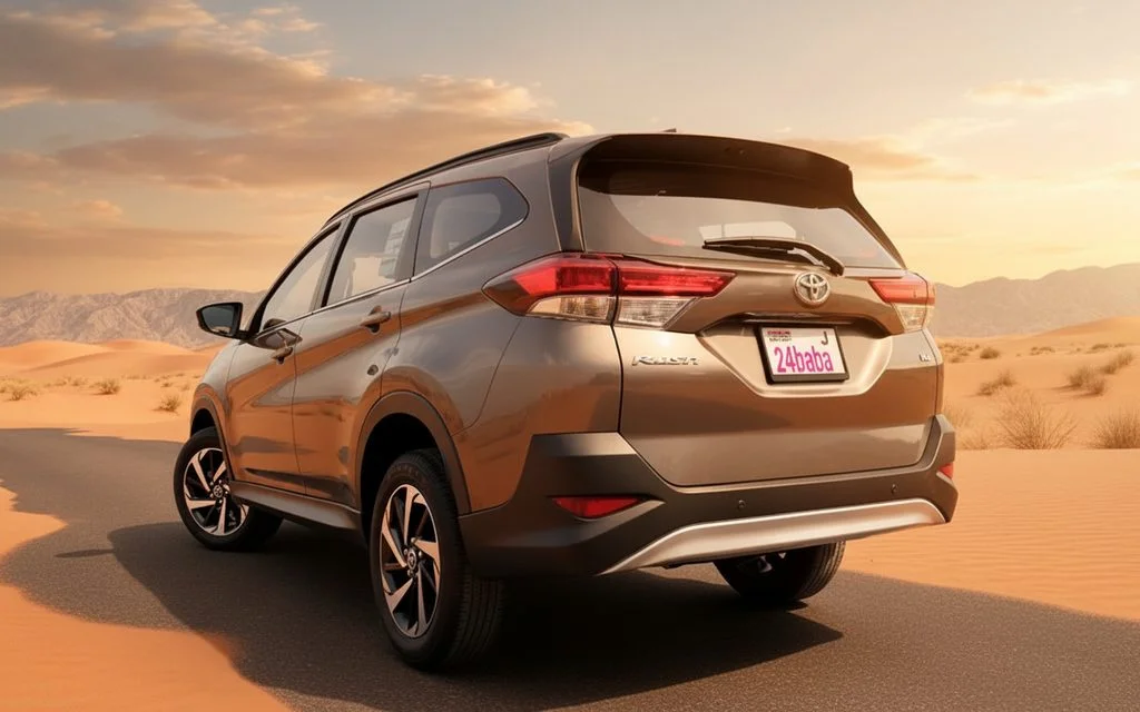 Toyota Rush 2023 Gold rear view showing taillights