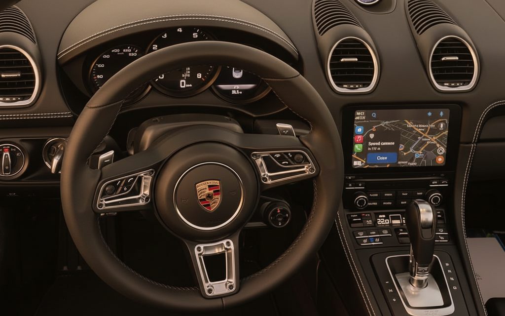 Porsche Boxster 2023 interior view showing trim