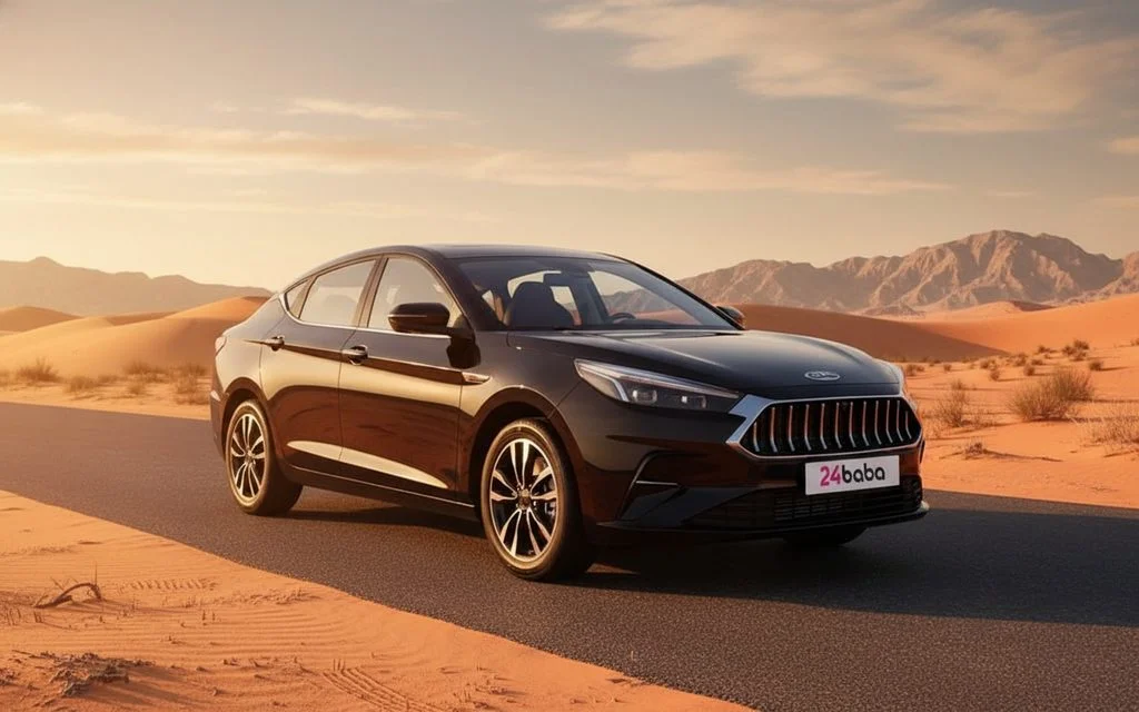 Jac J7 2023 Black front view with headlights