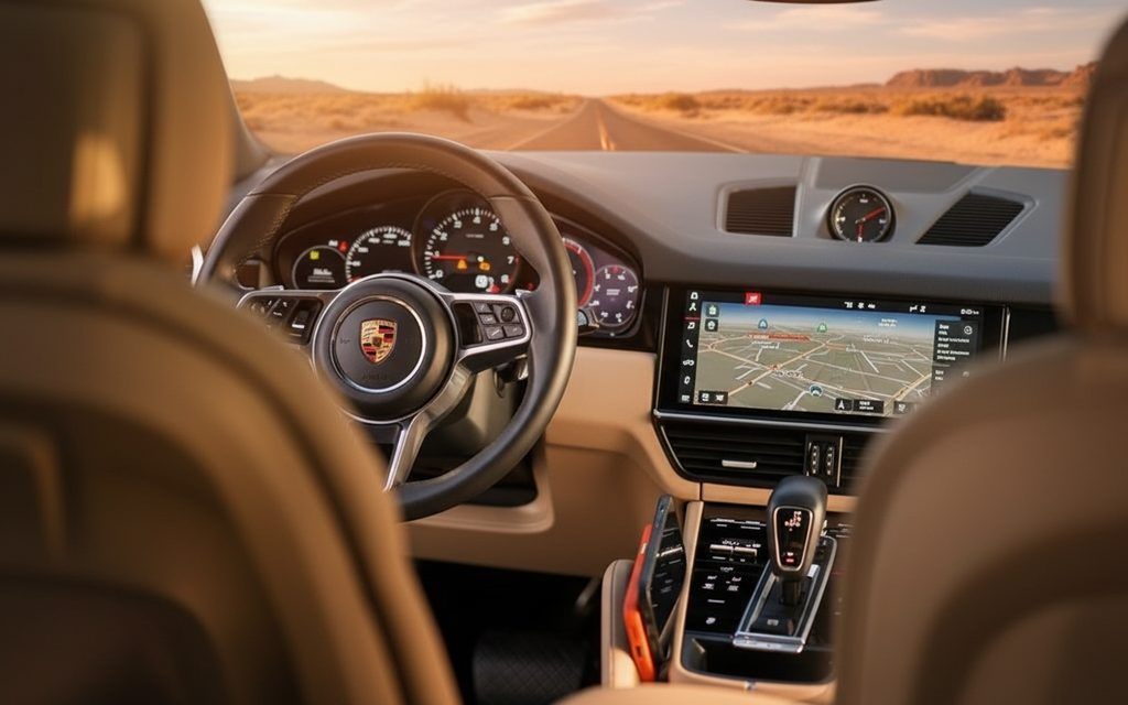 Porsche Cayenne 2021 interior view showing trim