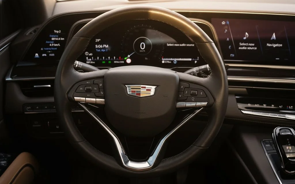 Cadillac Escalade 2024 interior view showing trim