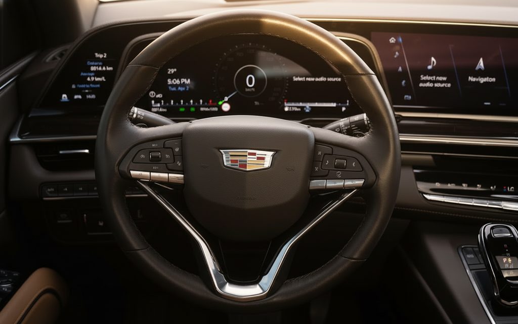 Cadillac Escalade 2024 interior view showing trim