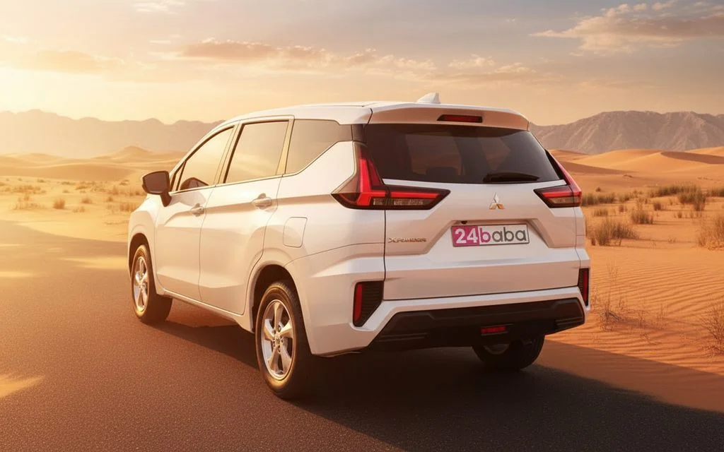 Mitsubishi Xpander 2024 White rear view showing taillights