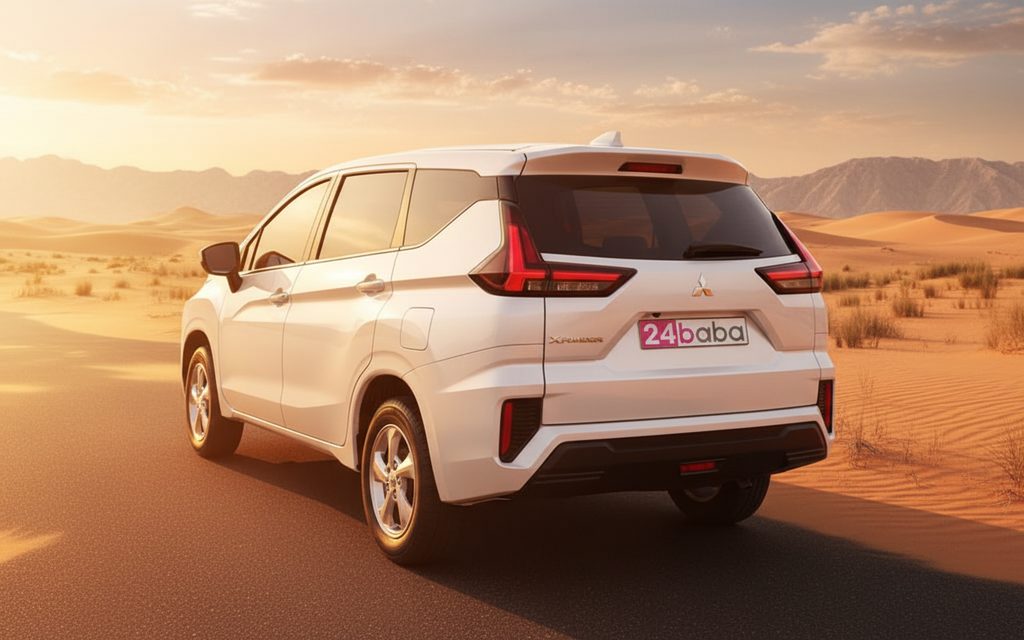 Mitsubishi Xpander 2024 White rear view showing taillights