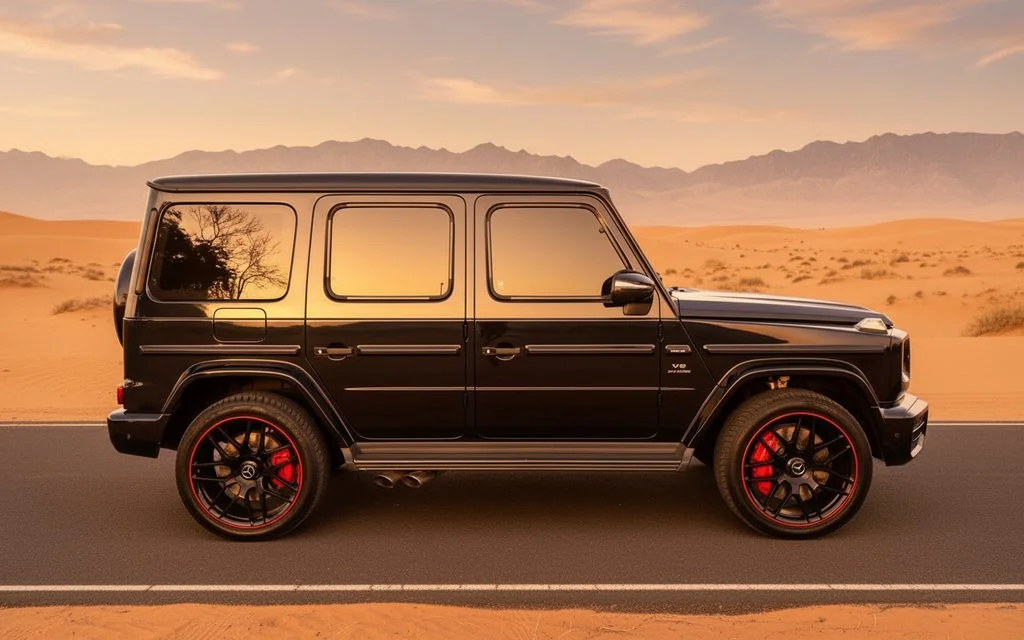 Mercedes G63 2022 Black side profile