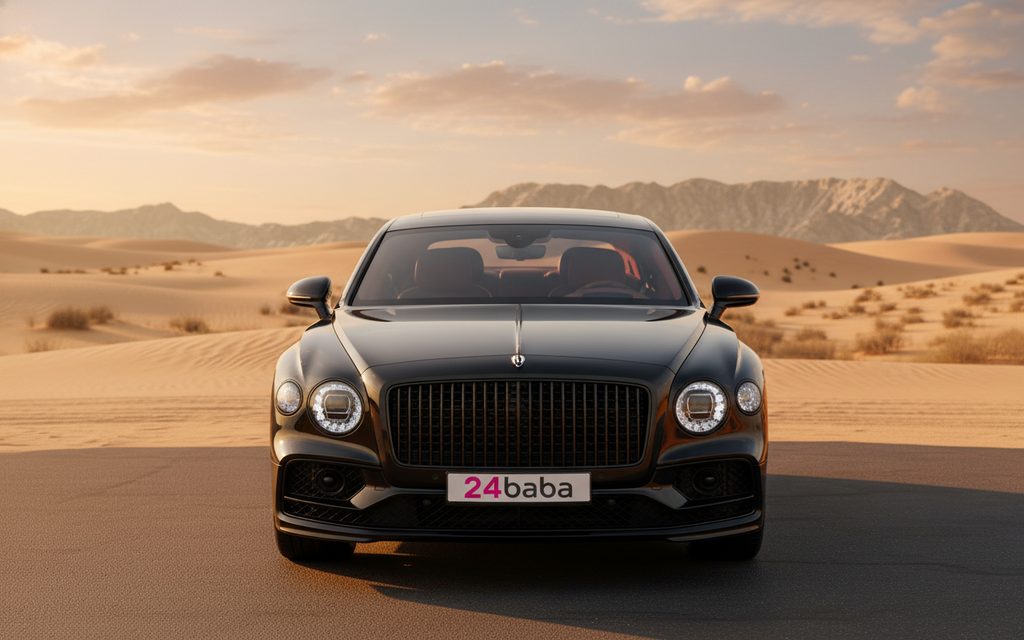 Bentley ContinentalFlyingSpur 2022 Black front view with headlights