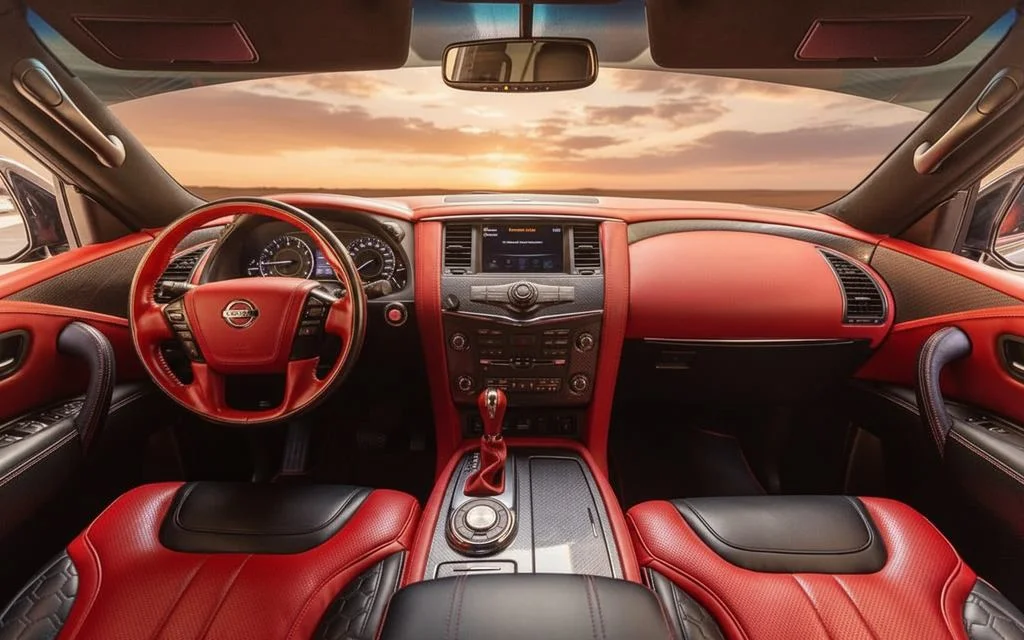 Nissan Patrol 2025 interior view showing trim