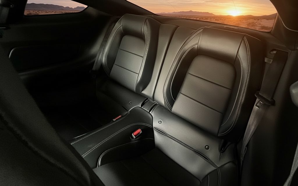 Ford Mustang 2021 leather seats and cabin – rental in Dubai