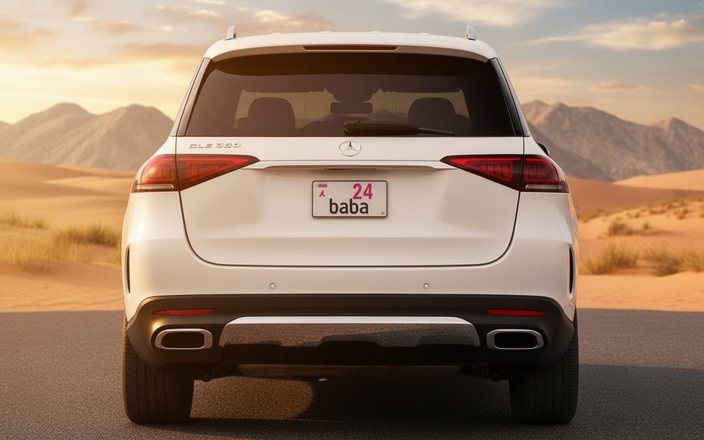 Mercedes Gle350 2022 White rear view showing taillights