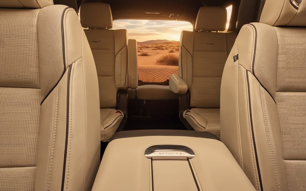 Cadillac Escalade 2024 leather seats and cabin