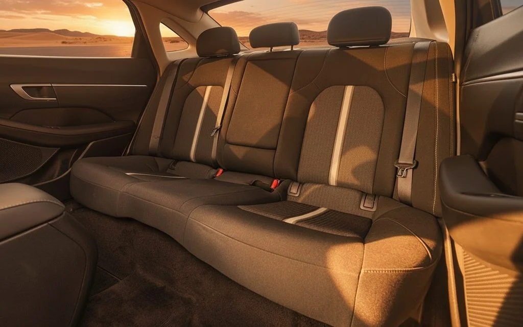 Hyundai Sonata 2024 leather seats and cabin – rental in Dubai