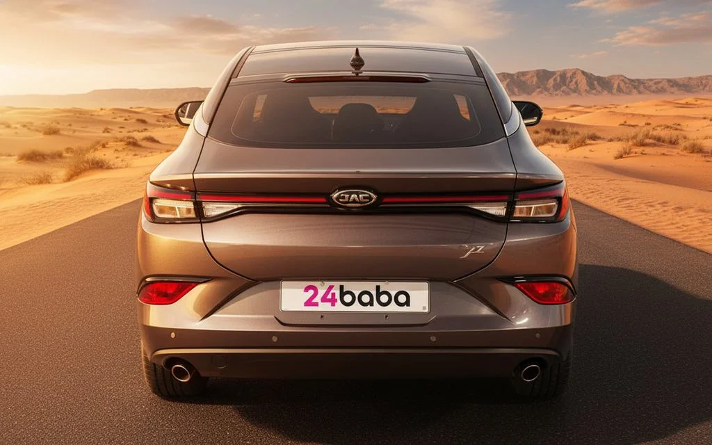 Jac J7 2023 Grey rear view showing taillights