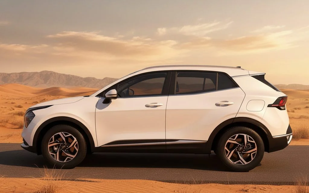 Kia Sportage 2024 White side profile